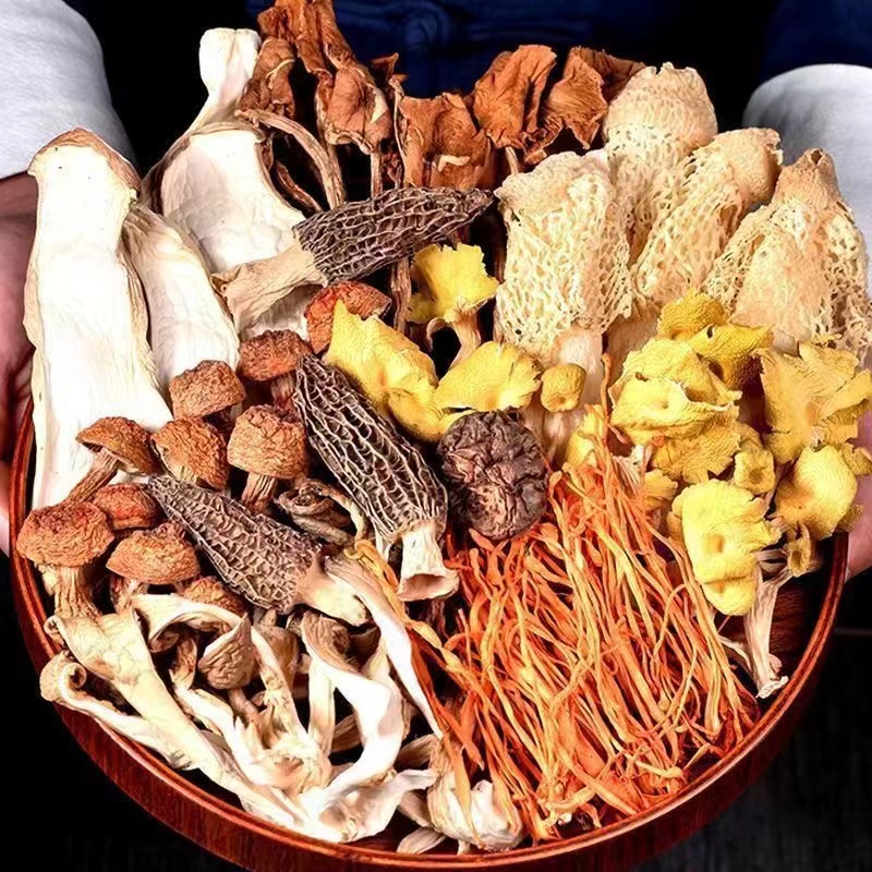 云南七彩菌菇汤包云南特产羊肚菌香菇鹿茸菇食用菌煲汤原产50g/包