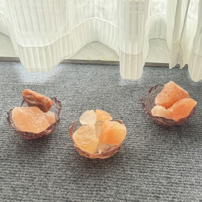 粗盐玻璃杯放喜马拉雅粗盐容器乔迁搬家厨房卫生间厕所卧室摆件