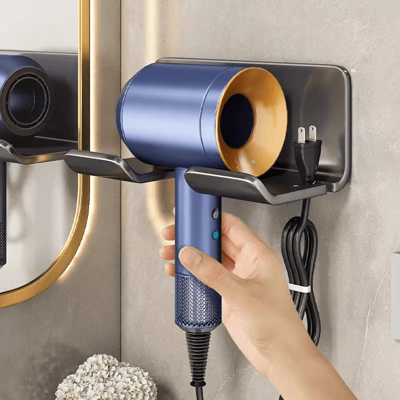 优勤吹风机置物架卫生间免打孔电吹风架手持吹风筒架壁挂式收纳架