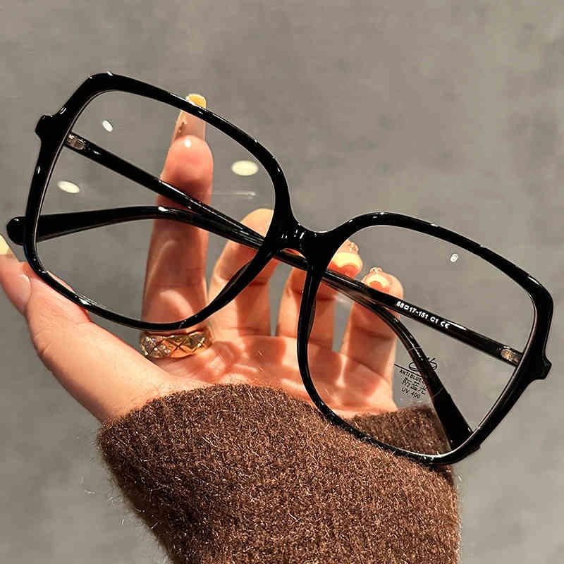 黑框眼镜女近视可配度数高级感早八素颜神器大框大脸显瘦眼睛镜框