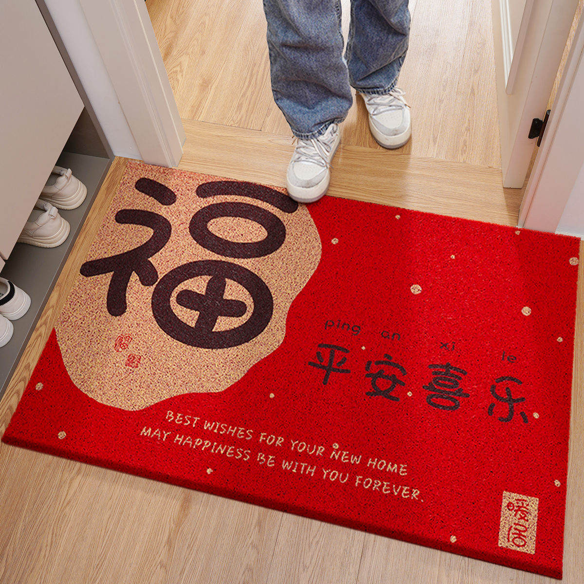 高档入户门地垫防滑耐磨地毯门垫家用防尘玄关蹭鞋垫防滑丝圈脚垫