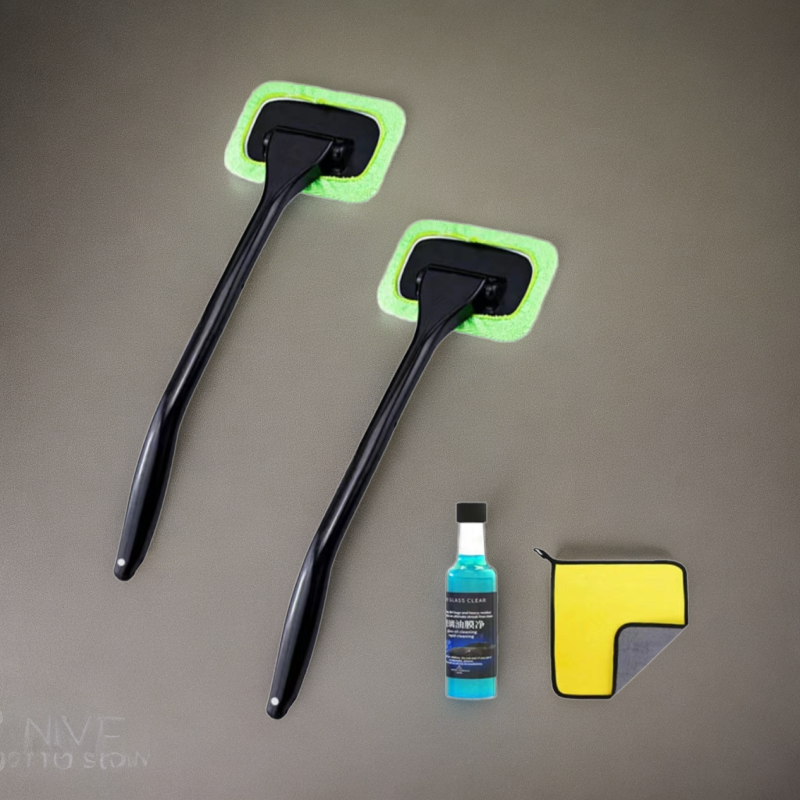 汽车清洁刷工具前挡风玻璃纤维刷车内车窗去雾除尘去指纹擦车神器