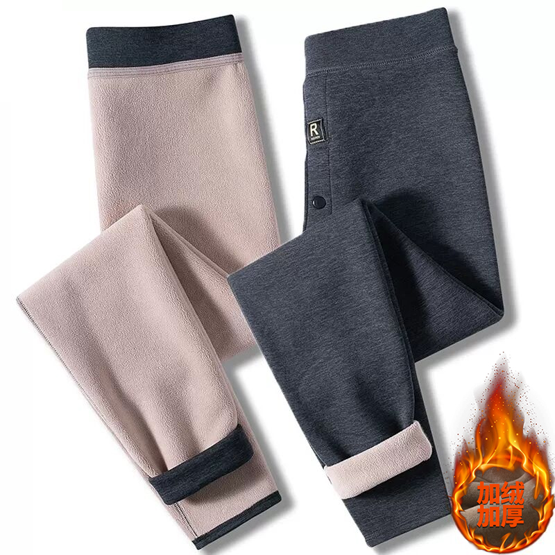 高中生保暖裤男加绒加厚15-18岁青少年中学生秋裤内穿棉裤打底裤