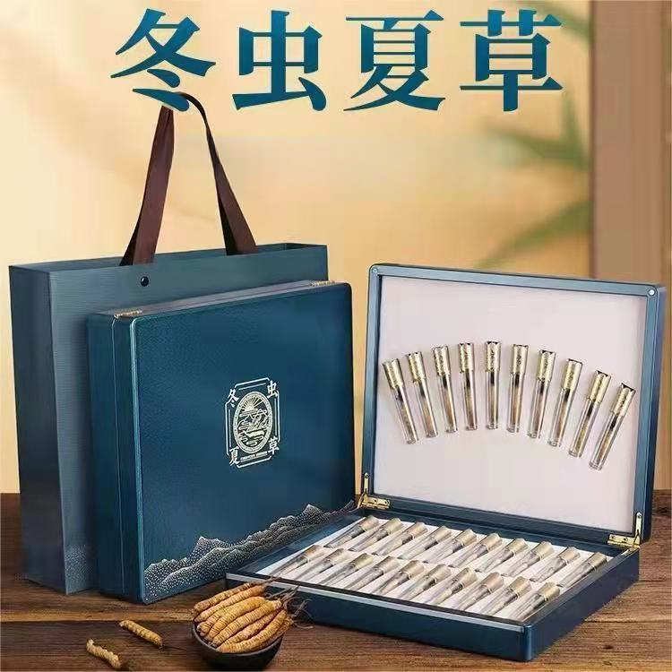 【礼盒装】冬虫夏草正宗藏区非那曲整根高能品质干货虫草泡水煮粥