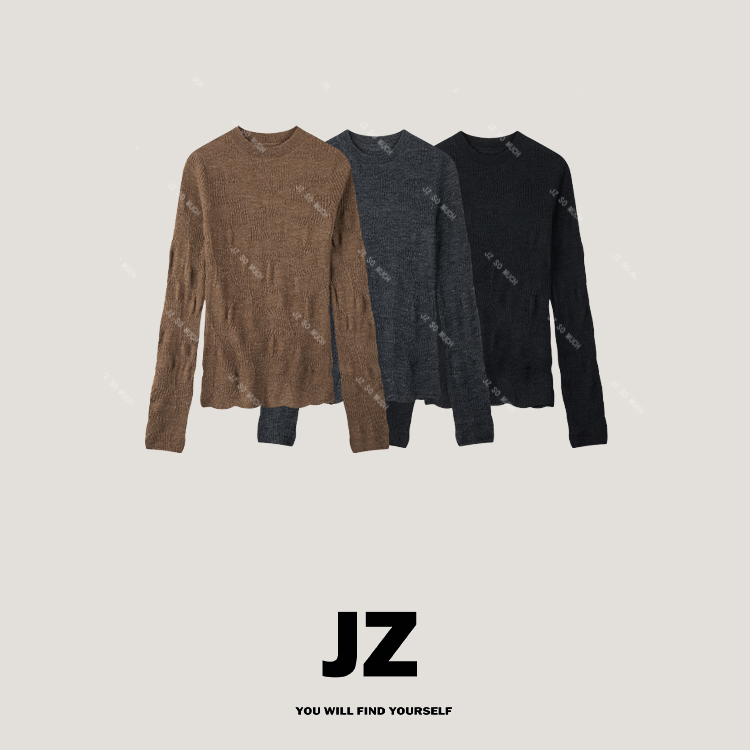 金子/JZ SO MUCH【编织毛衫】进口羊驼羊毛编织感毛衣