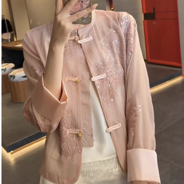 新中式国风气质女装2025新款超好看独特漂亮初夏轻薄百搭外套上衣