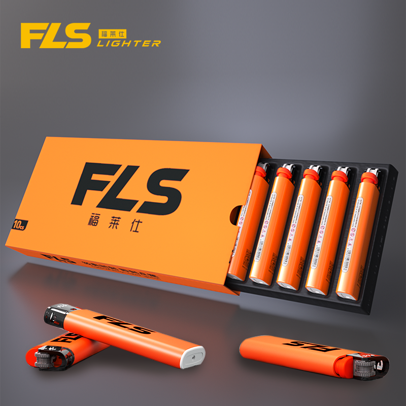 福莱仕一次性打火机明火砂轮火机耐高温防爆定制批发定做创意LOGO