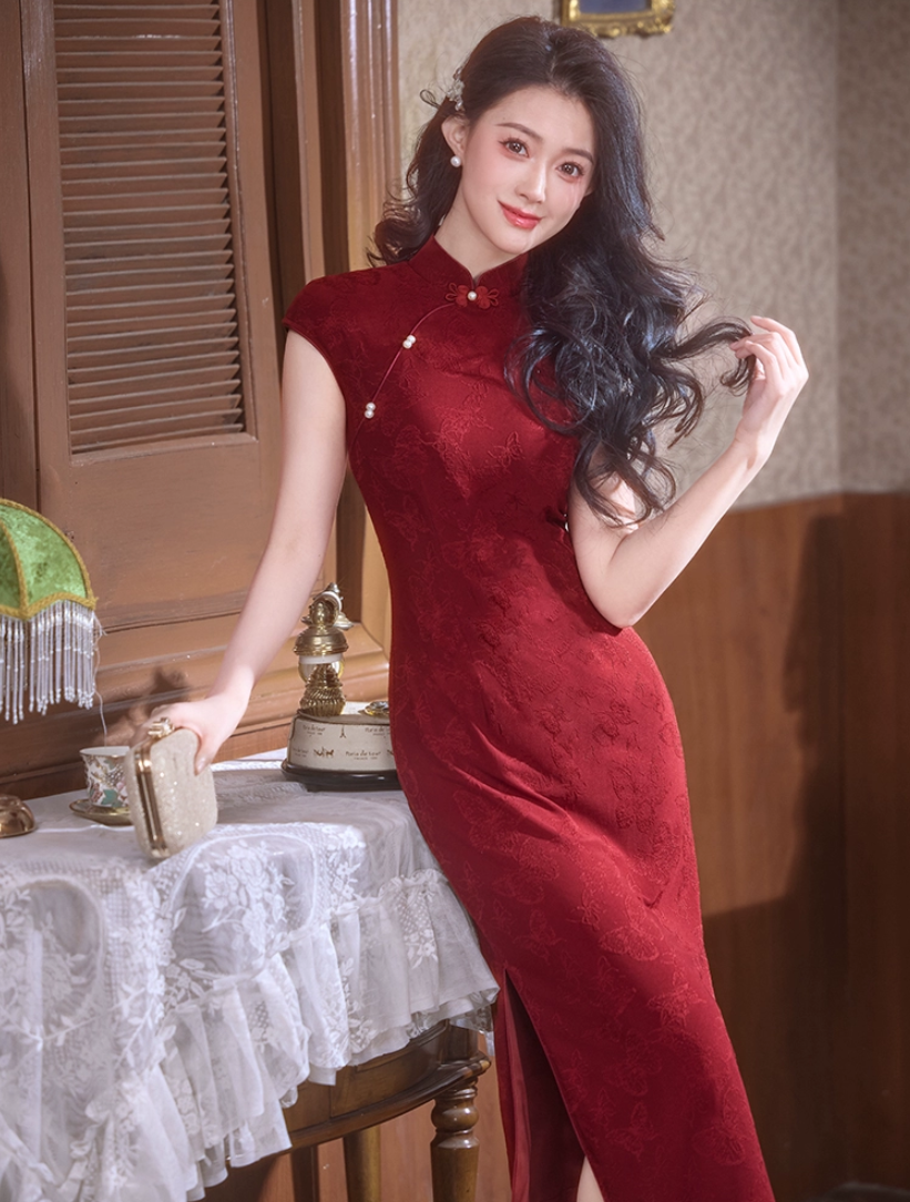 【苏绣风华】婚宴装旗袍订婚结婚装高考送考高端高级感高档档次长款