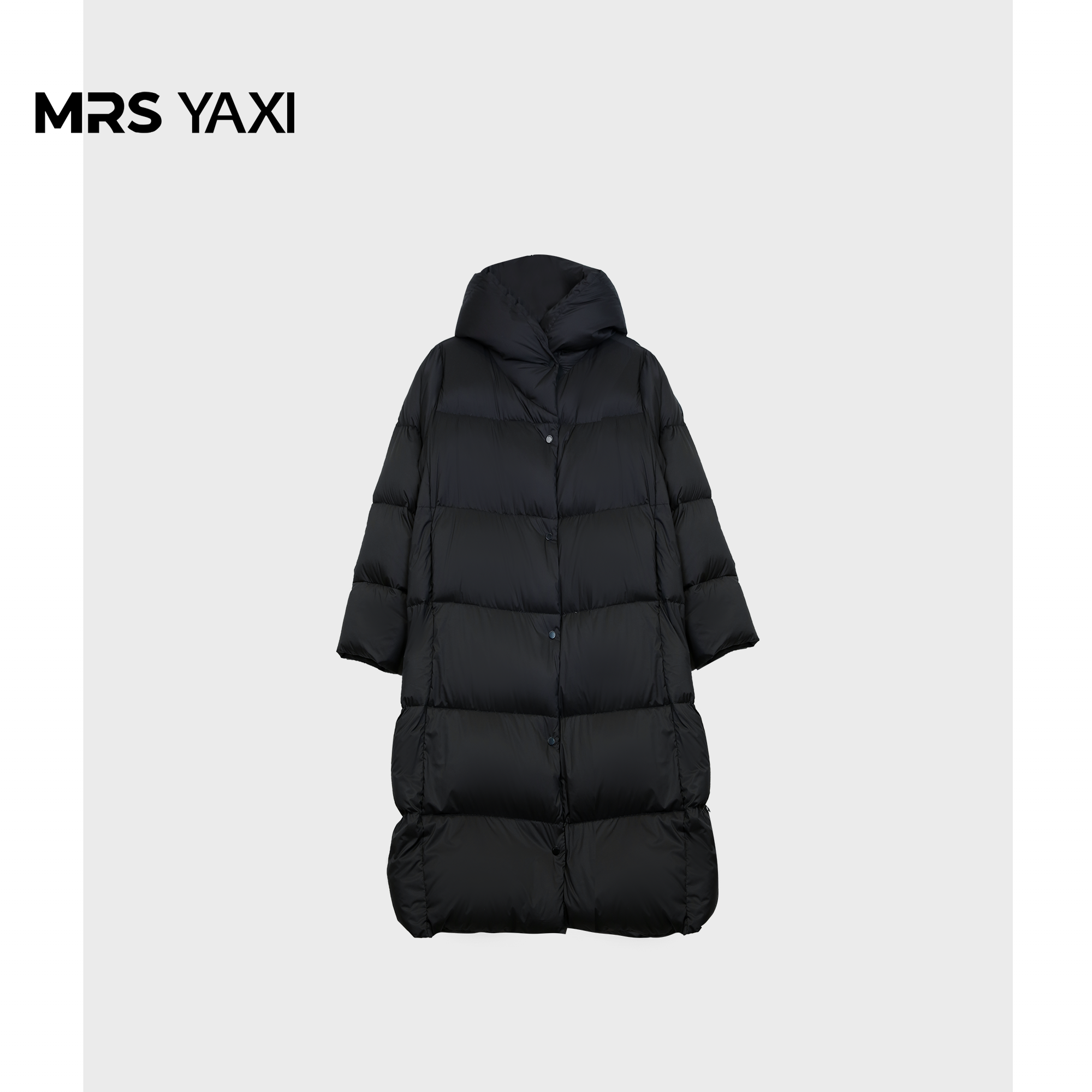 Mrsyaxi高端轻奢加厚90鹅绒中长款连帽鹅绒服YX4102303
