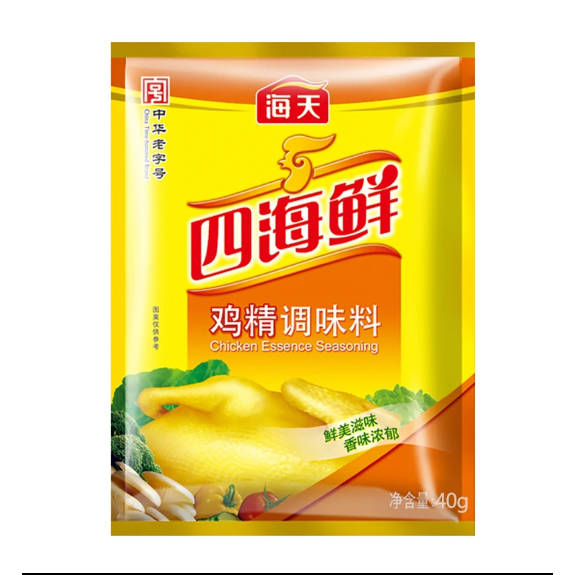 【海天】四海鲜鸡精40g(袋) 炒菜佐汤料调料增鲜调味料替代味精鸡精