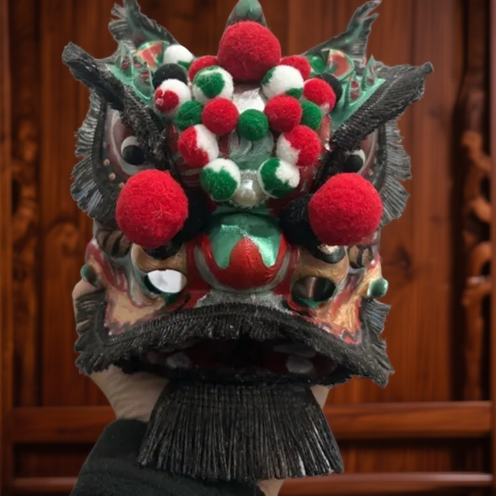 15厘米国潮手工招财转运神兽吉祥物礼品3D打印关羽狮