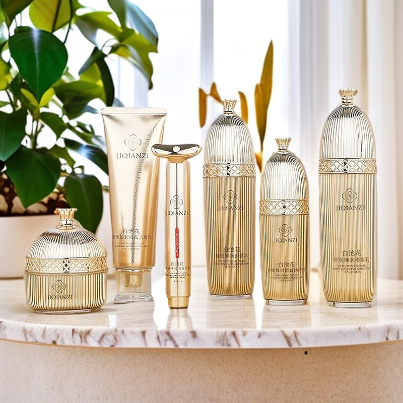 集千姿白池花舒缓弹润雨露单瓶品洁面水乳精华眼霜面霜保湿补水