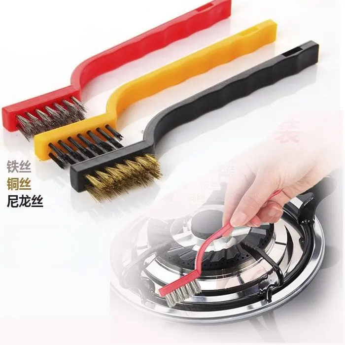【3支一套】爆款厨房清洁刷煤气灶灶台清理多功能去污家用清洗铁刷