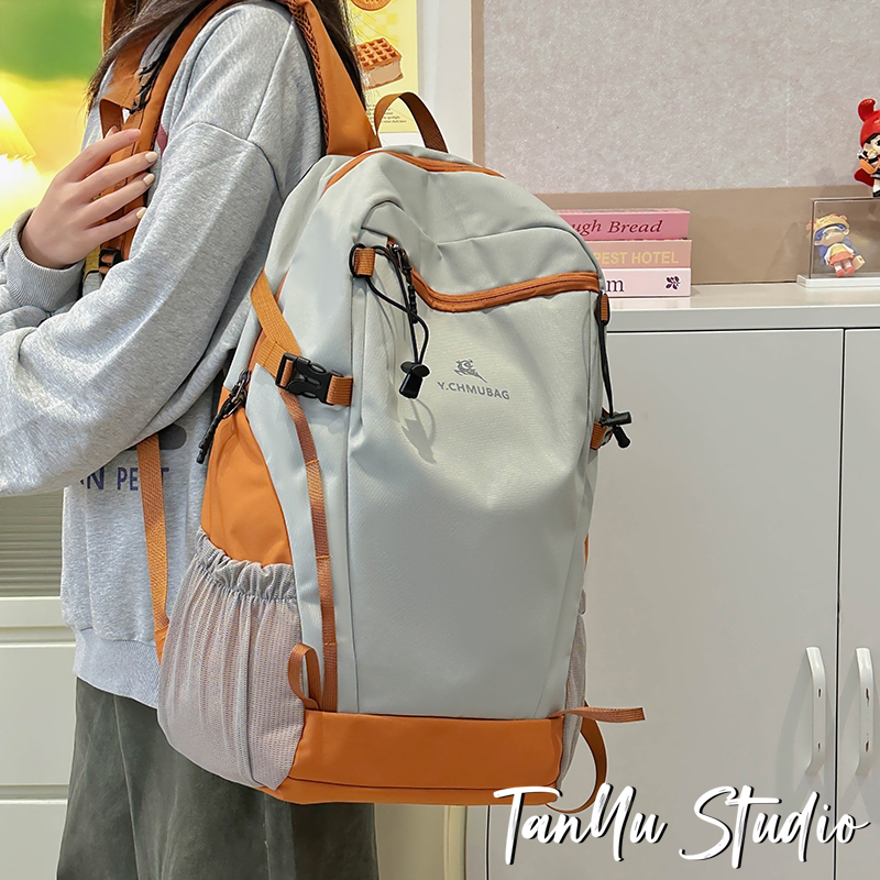 探屿户外双肩包轻便背包防水旅行包轻量书包大学生徒步旅游登山包