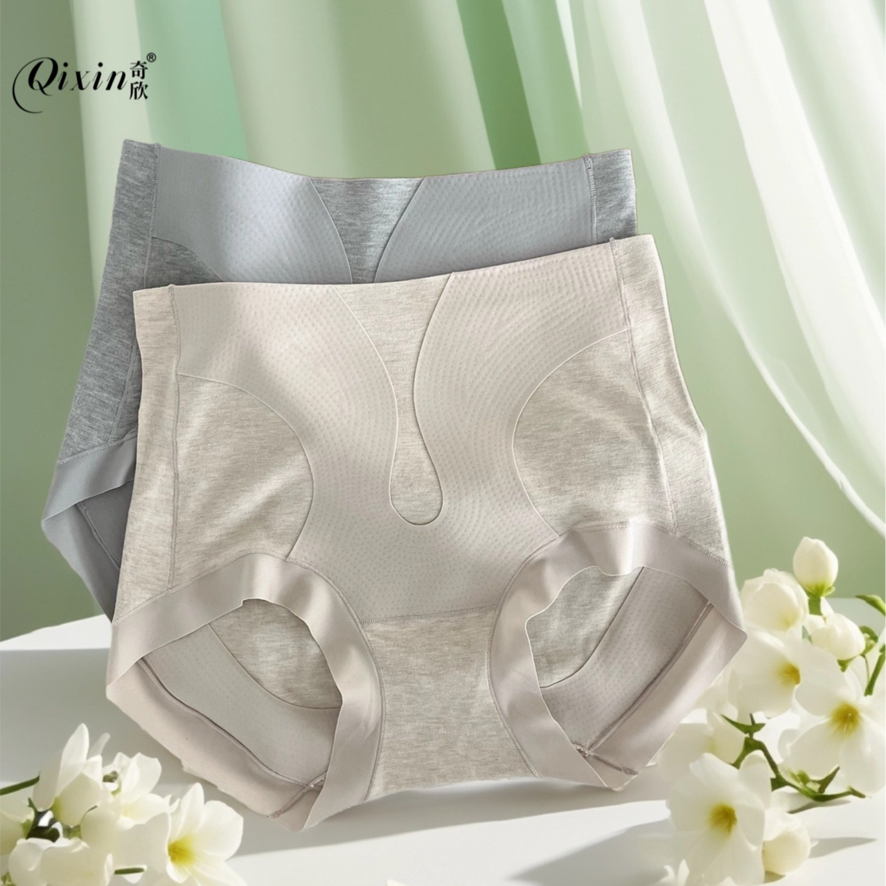 QIxin/奇欣柔软美体裤时尚黑色薄款短裤四季通用纯色成人