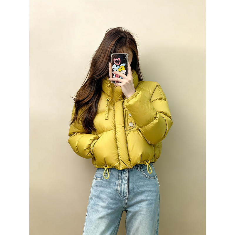 韩版短款棉服女冬季新款小个子慵懒休闲加厚防寒保暖面包棉衣外套