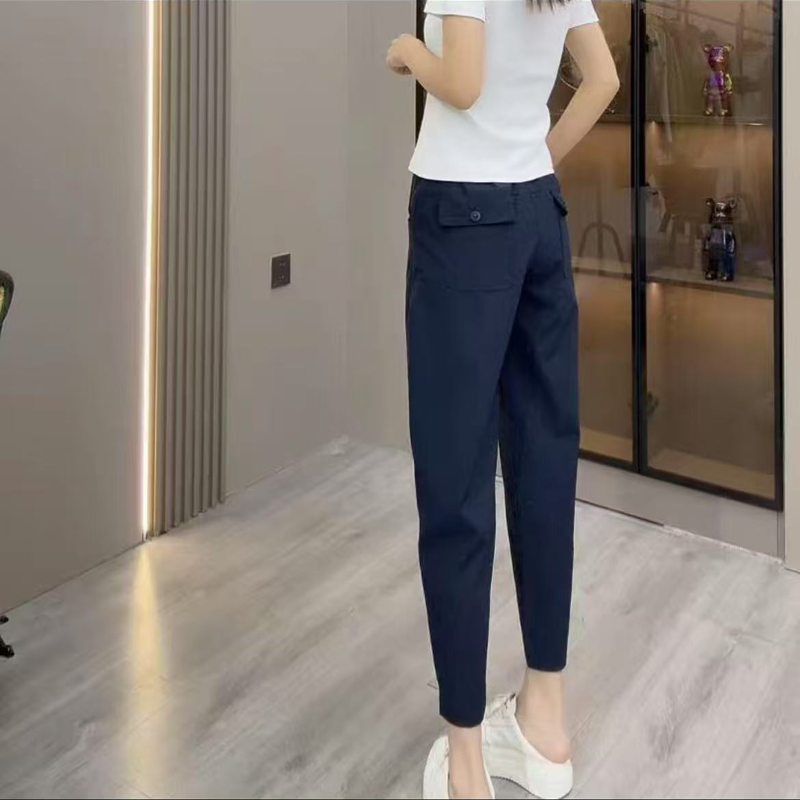 2025新款高腰显瘦哈伦裤外穿速干夏季时尚裤宽松休闲百搭阔腿女裤