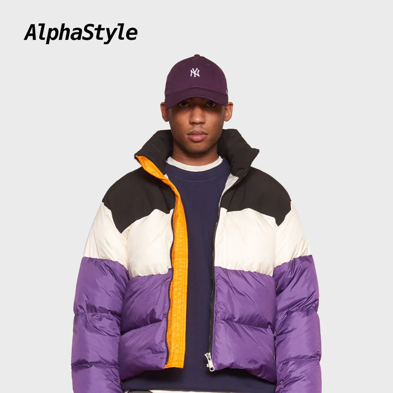 ALPHASTYLE官方正品秋冬新款潮牌男女同款保暖短款潮流鸭绒羽绒服