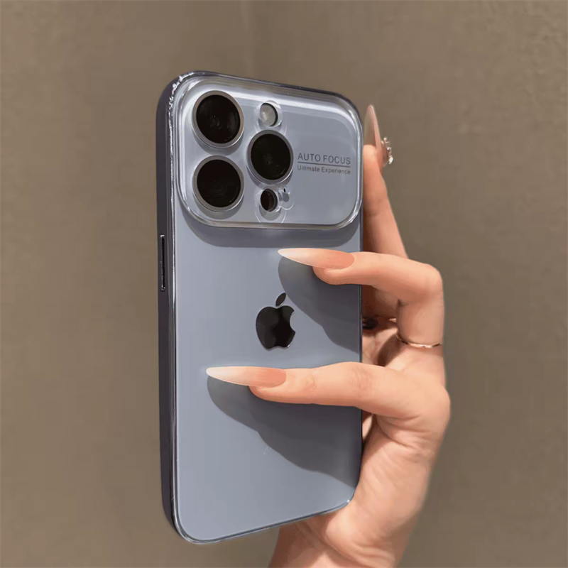 适用苹果16promax大视窗电镀磨砂壳秒变17iPhone15个性防摔手机壳