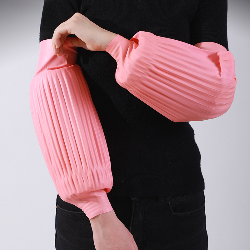 乳胶防水套袖防水耐油皮袖套女橡胶护袖家务厨房水产袖套乳胶袖套