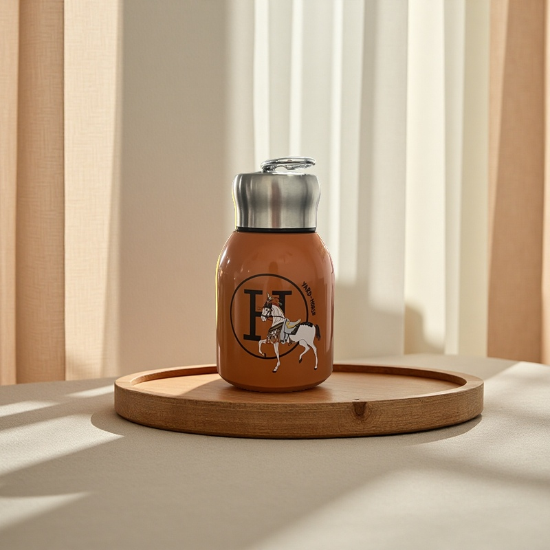 时尚小胖丁新款爱马仕橙316不锈钢保温杯【300ML】便携口袋杯水杯