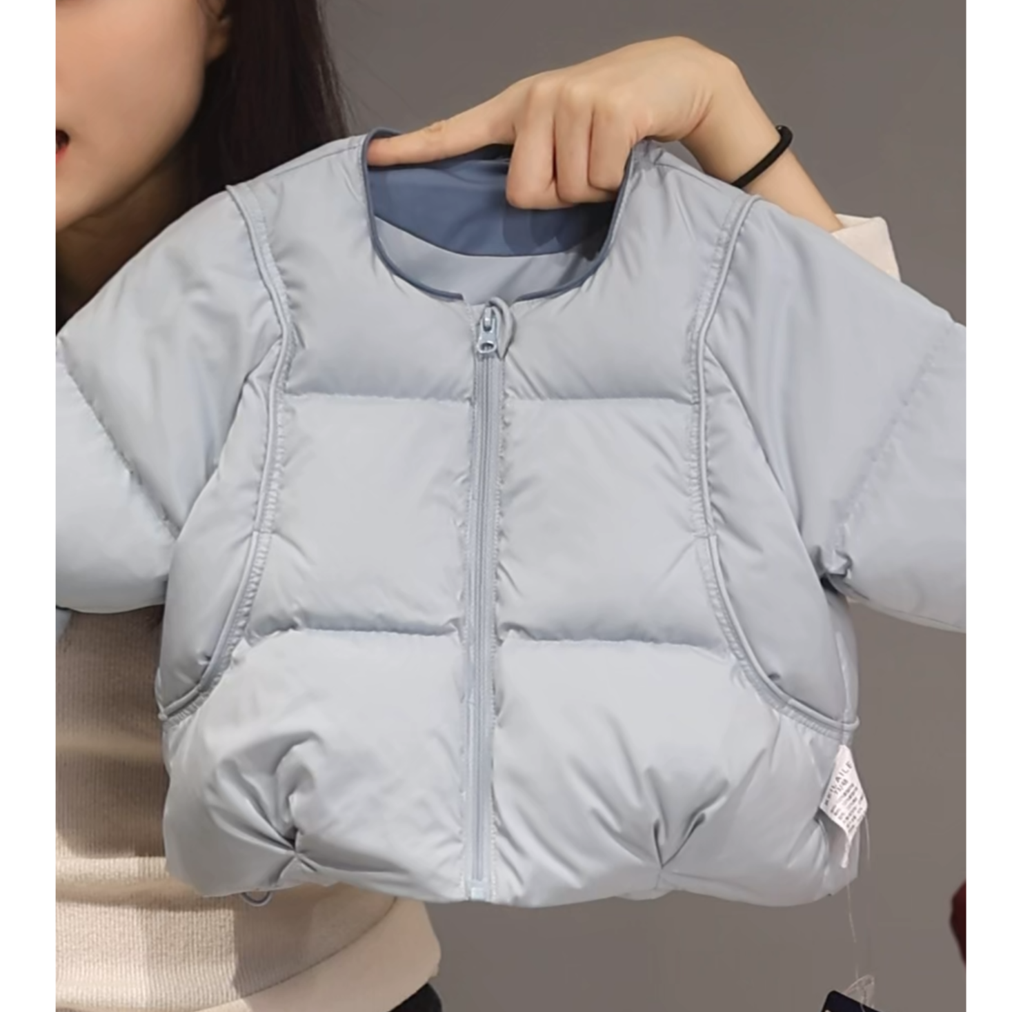 【圆领羽绒服 小乐妈咪】婴儿泡芙衣服宝宝羽绒白鸭绒厚保暖汉服K4