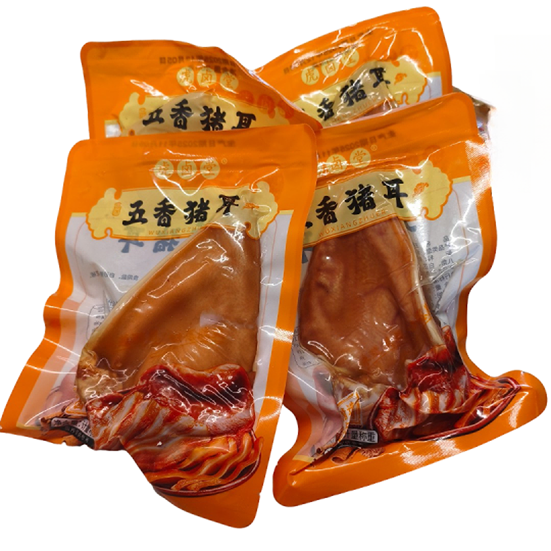 五香酱香猪耳朵全熟美味即食卤肉营养熟食新鲜卤猪耳