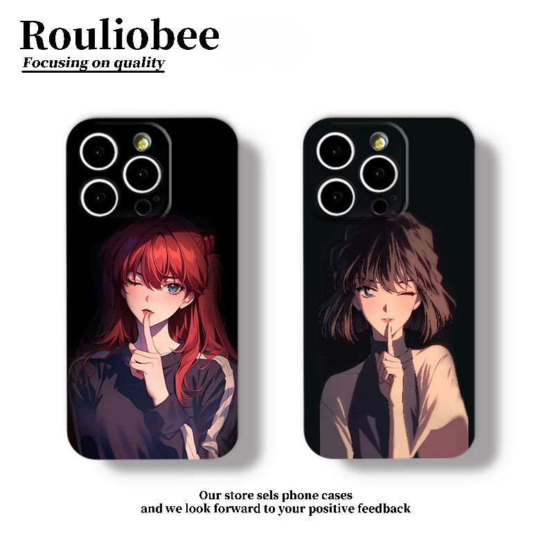 嘘声明日香灰原哀适用苹果17/16菲林手机壳华为P80oppo小米15vivo