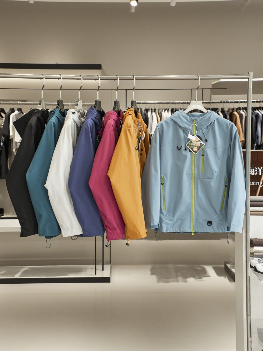 色彩盛宴立裁男女情侣户外三防工装登山服休闲冲锋衣风衣夹克外套