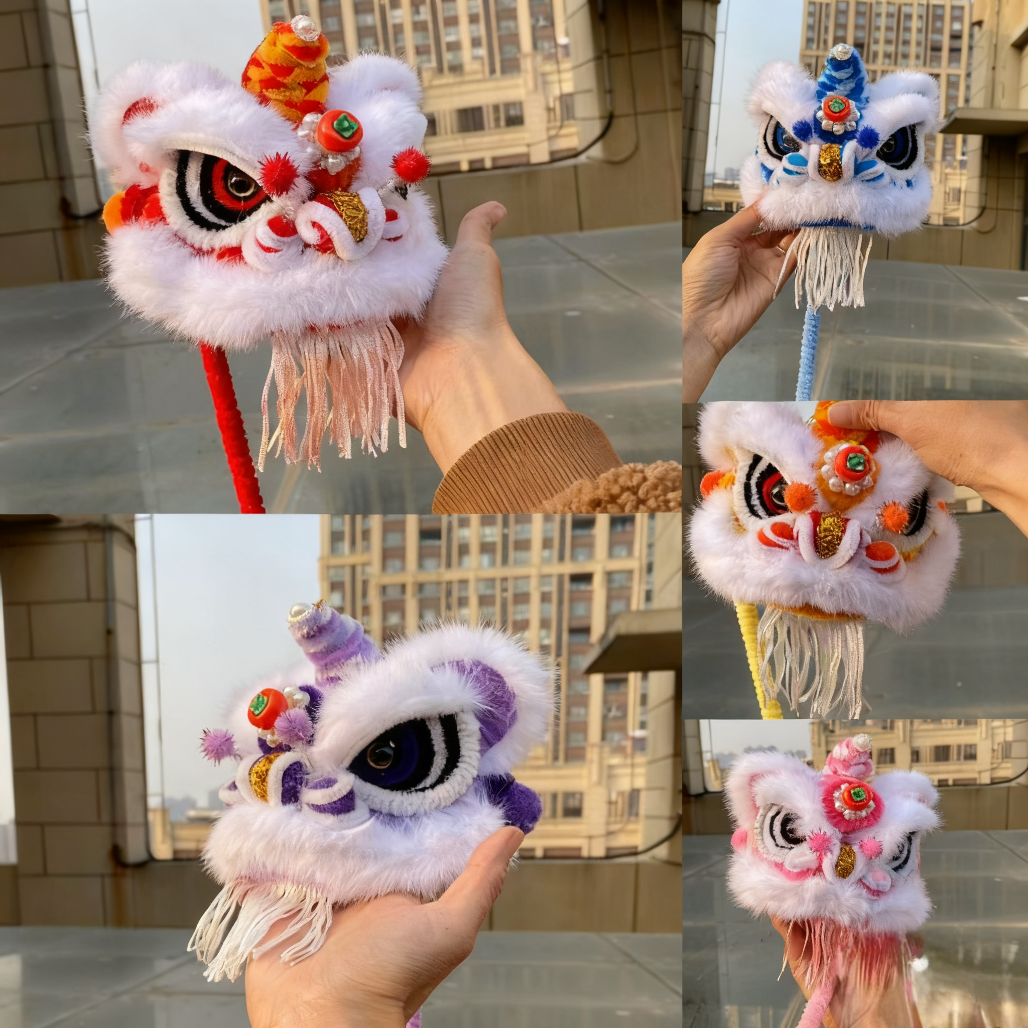 【瑞瑞妈专属】新年春节马年福运醒狮灯笼手工diy材料包（非成品）