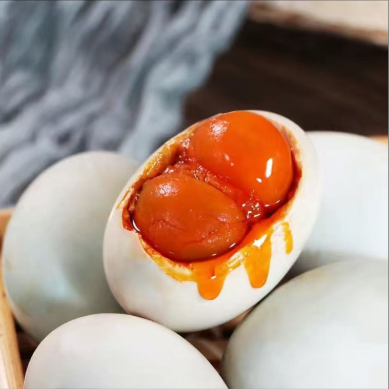 [双黄特大咸鸭蛋]大个咸鸭蛋流油烤海鸭蛋起沙咸香熟双黄10枚