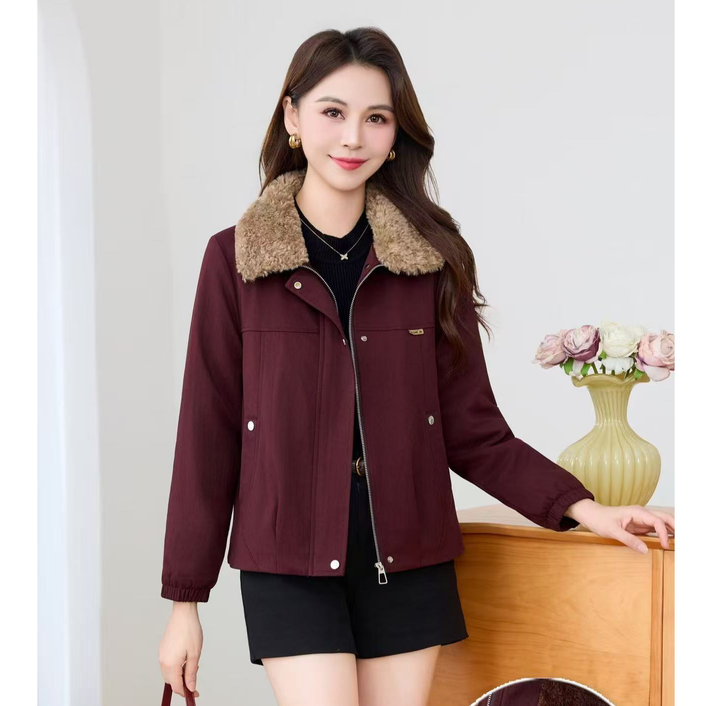 加绒加厚休闲牛仔短外套女2025秋冬新款洋气宽松显瘦保暖夹克上衣