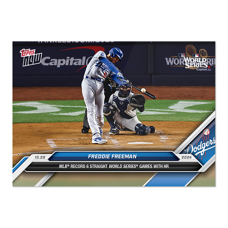 2024 Topps Now Freeman 弗里曼 连续6场世界大赛本垒打  纪念卡