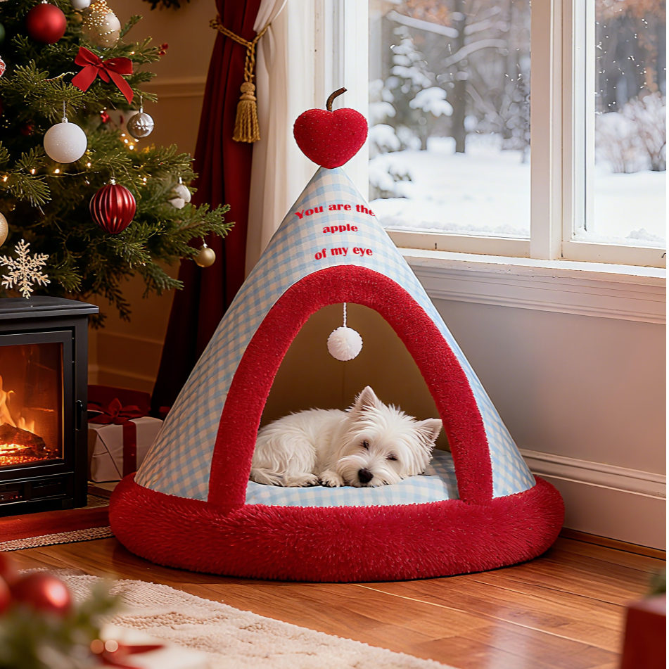 2025新款狗窝冬季保暖半封闭高质量猫窝睡觉专用宠物必备物品