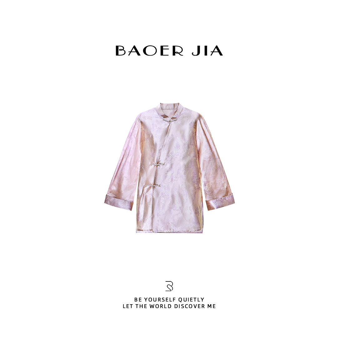 31-【梦幻异色罗】宝儿家含幂BK309425412中式立领盘扣东方韵味上衣