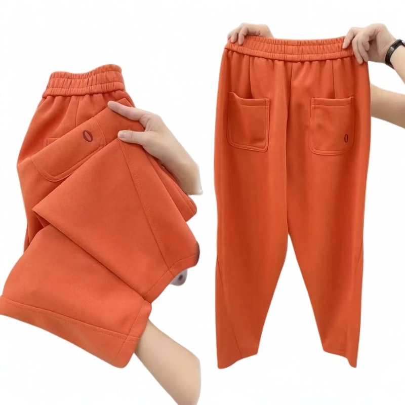 休闲九分裤女2025秋季新款高腰显瘦遮肉宽松百搭时尚哈伦裤