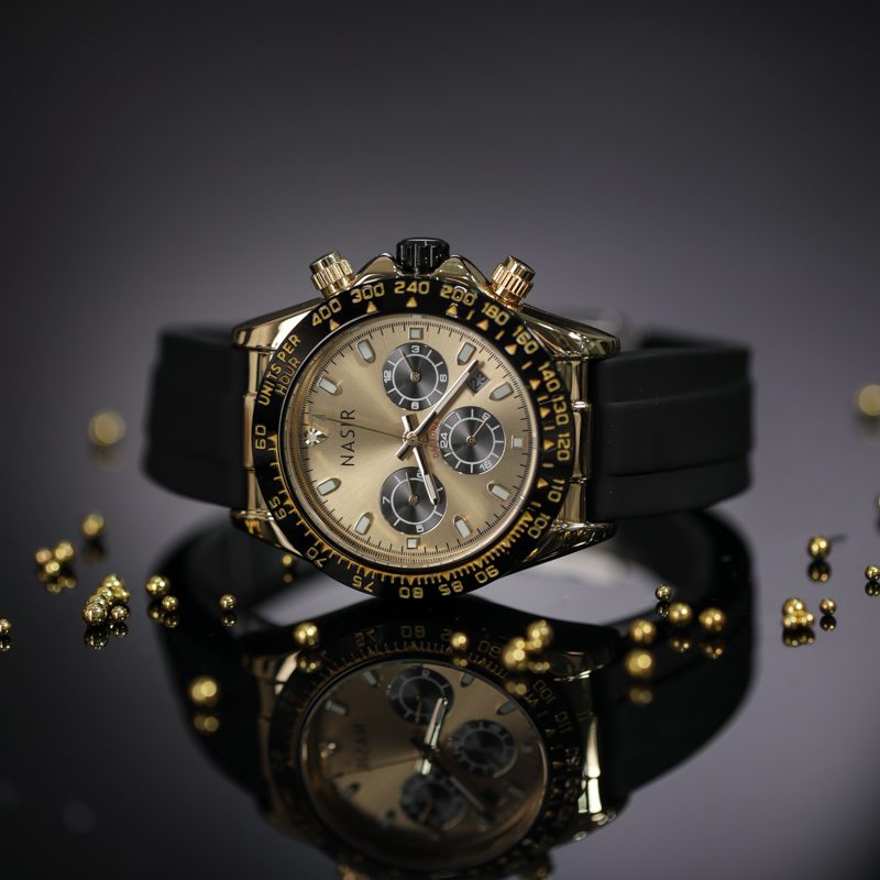 迪通拿三眼六针高端时尚腕表男款气质防水百搭经典机械腕表-R805