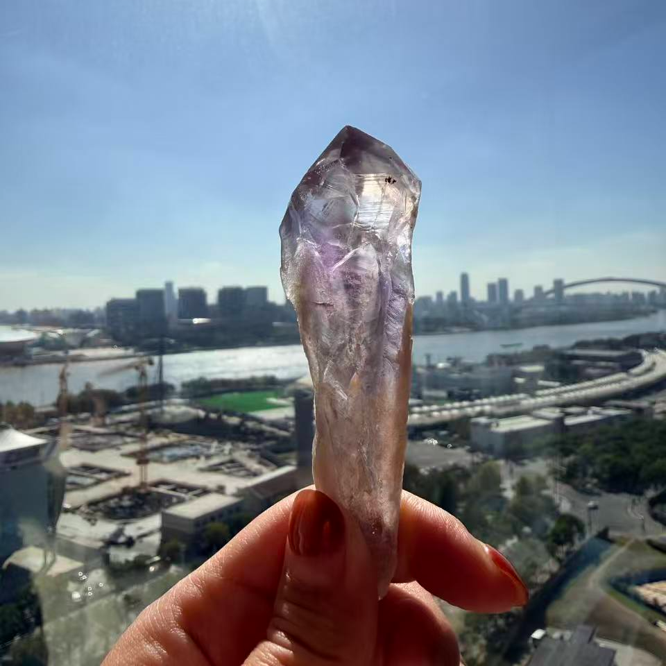 紫晶权杖，纳米比亚骨干，天然水晶，原色 女士 紫色