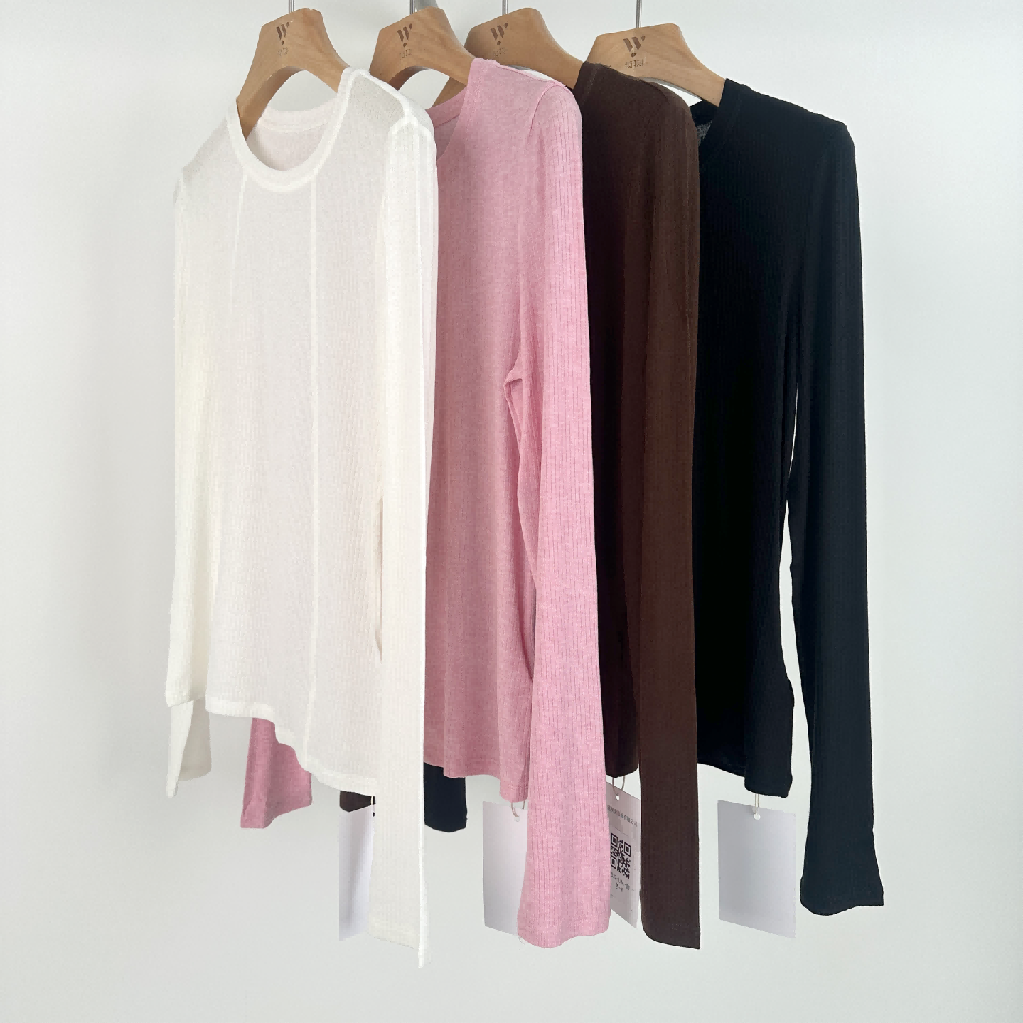 【WZF】莱赛尔天丝针织圆领打底衬衫2532-LMA