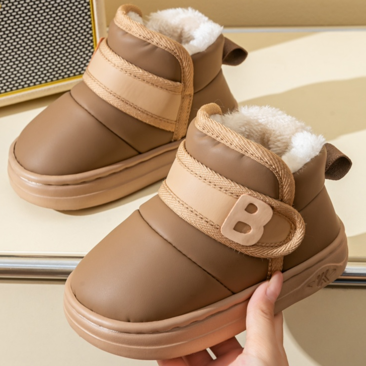 儿童雪地靴男童女童冬季雪地靴棉鞋加厚居家加厚加绒保暖儿童棉鞋