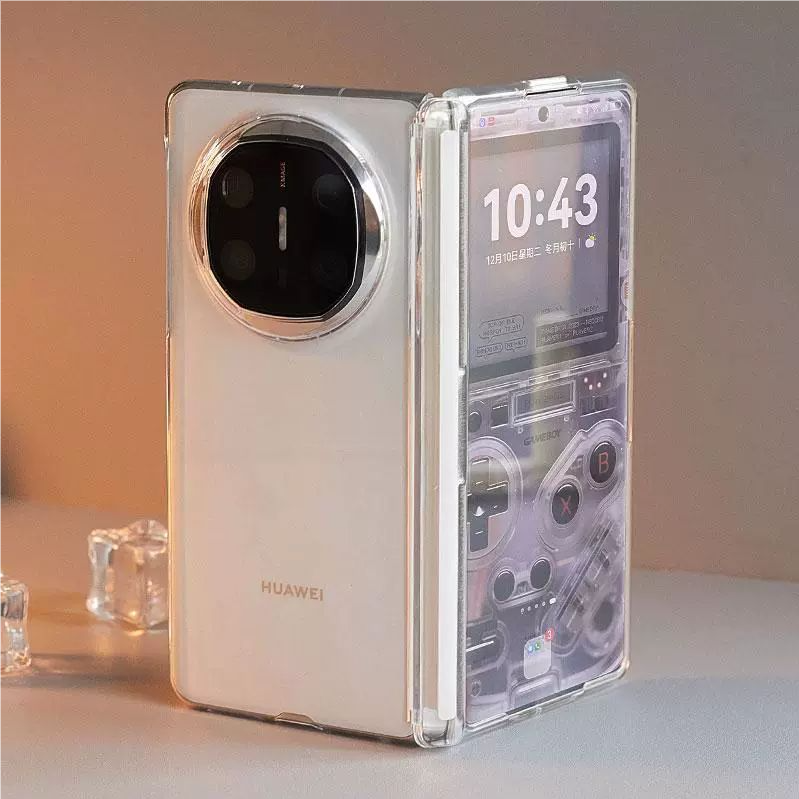 适用华为matex6手机壳X6典藏版新款铰链全包防摔折叠屏透明保护壳