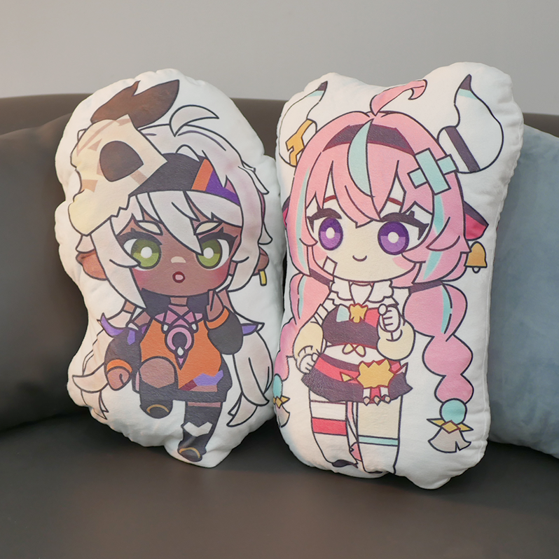 瓦雷莎伊安珊二次元原神动漫周边毛绒玩具抱枕趴二次元动漫抱枕