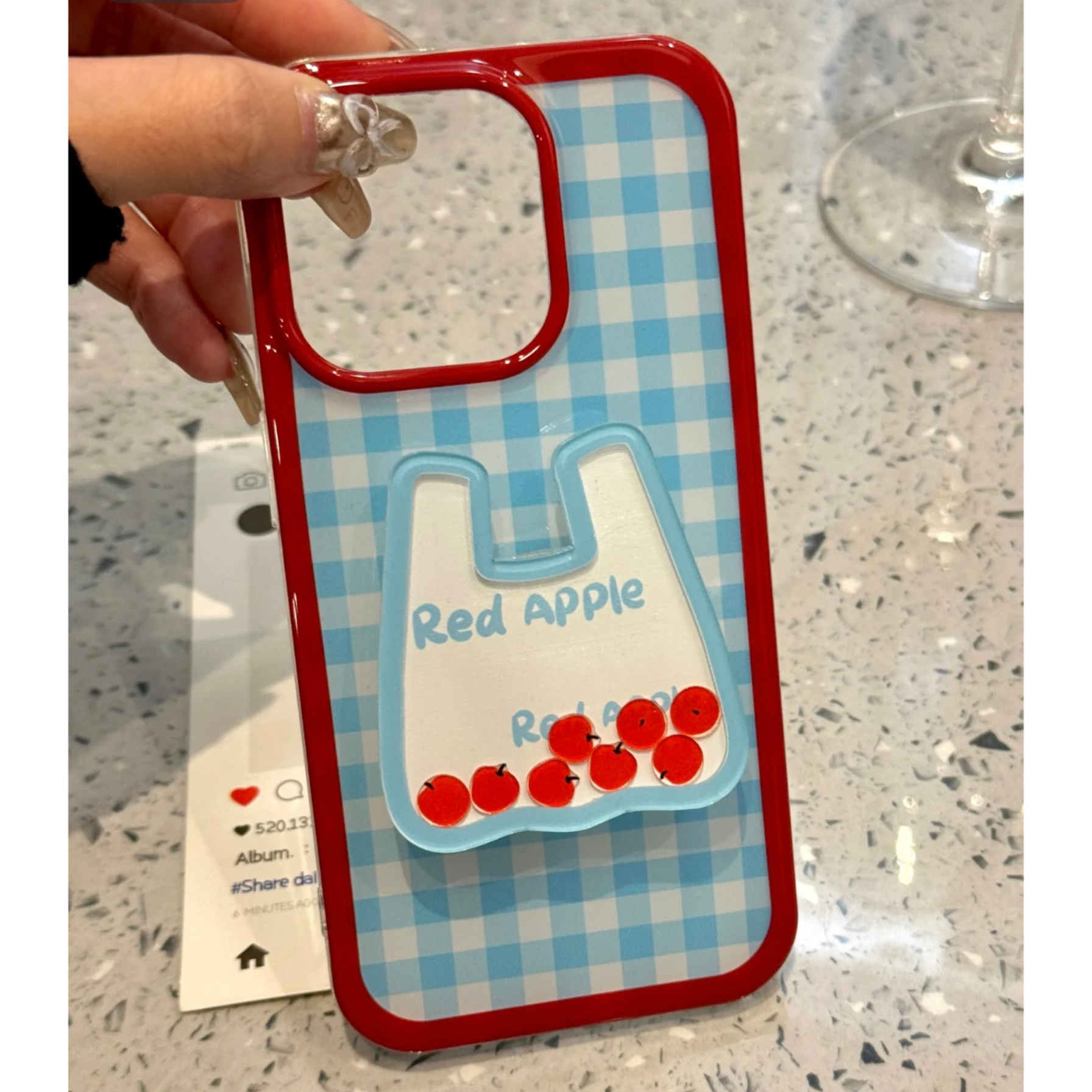 格纹苹果购物摇摇乐适用iphone16/15pro苹果新款14防摔13全包12