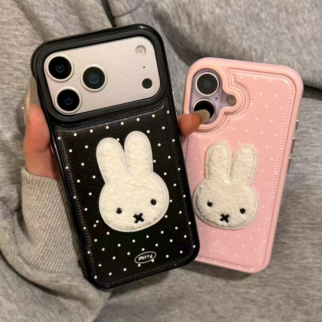 米菲兔适用苹果17手机壳13/14ProMax卡通iPhone16/INS风17P网红