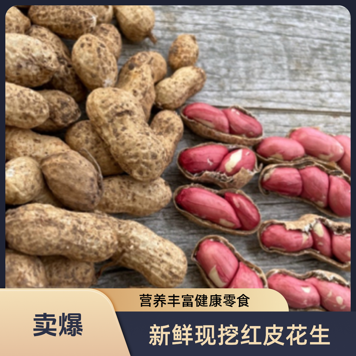 【水果】新鲜现挖带壳湿农家自种可水煮生吃红皮嫩鲜生鲜花生