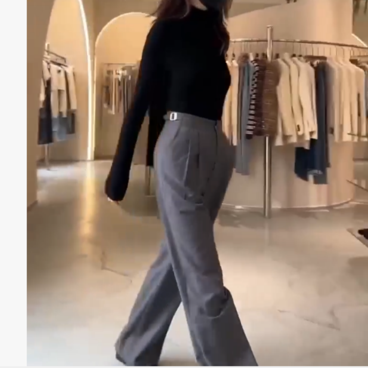 2025冬季新款潮流韩版爆款网红上衣裤子女飘MR1