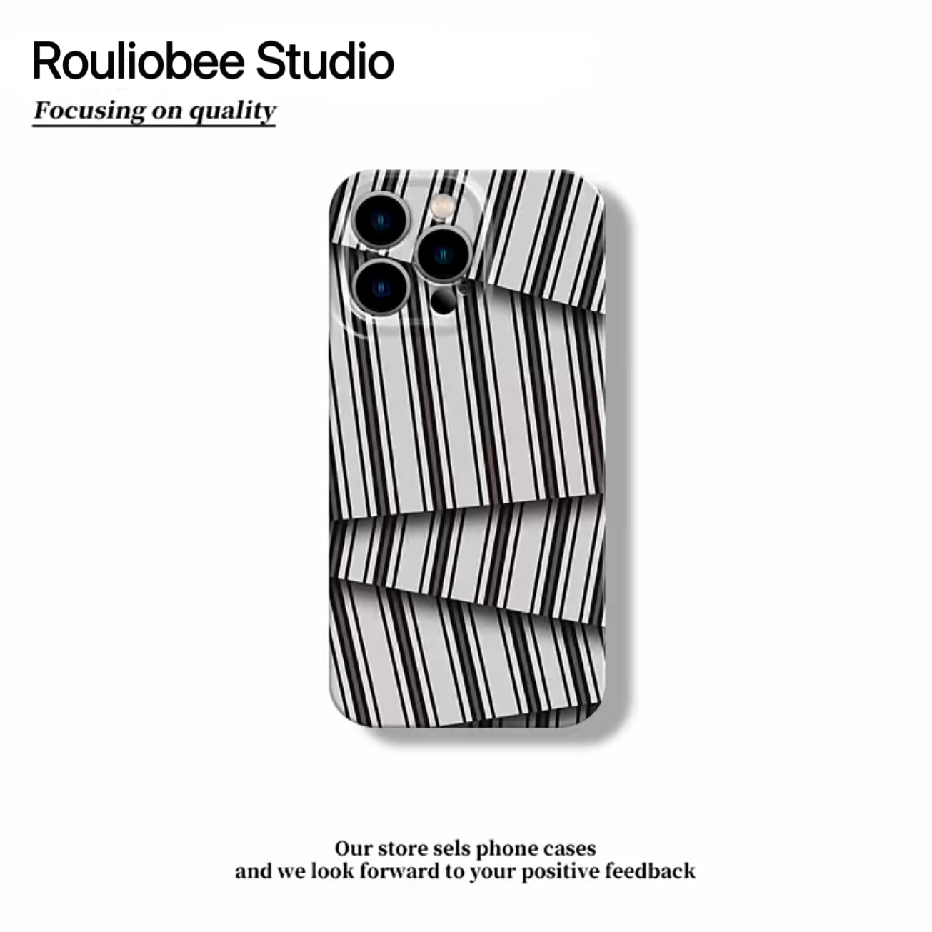 欧克里里不规则条纹适用苹果16菲林手机壳华为P70oppo小米15vivo