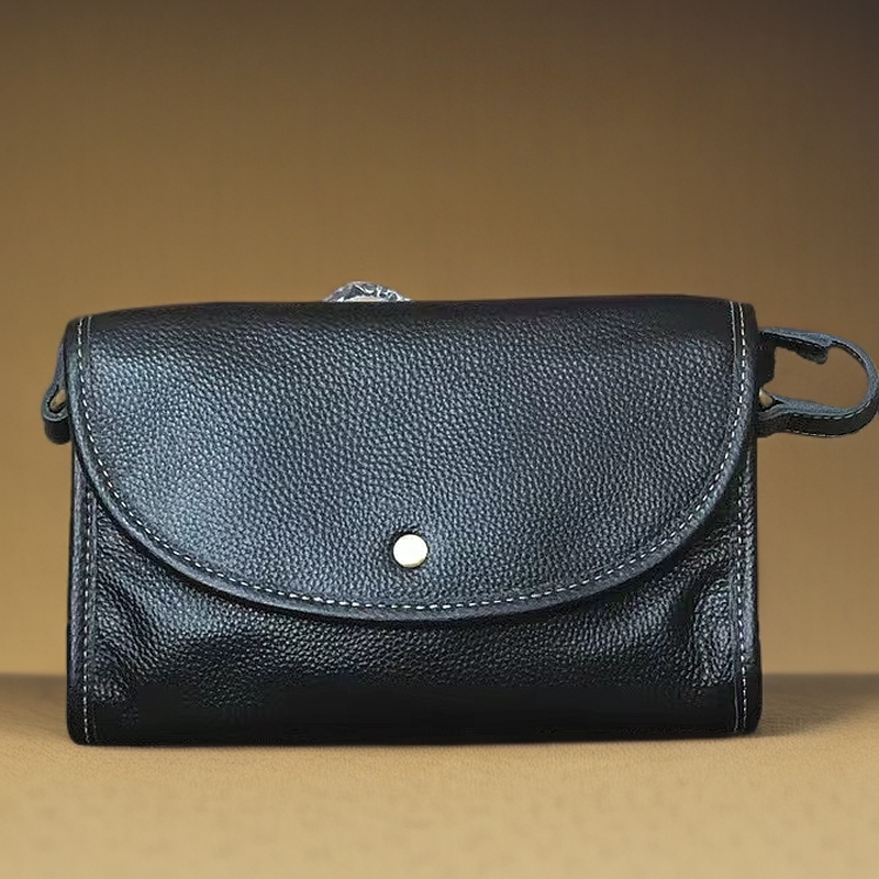 秋冬新款大号馒头包真皮女包斜挎百搭休闲单肩包头层牛皮背包8647