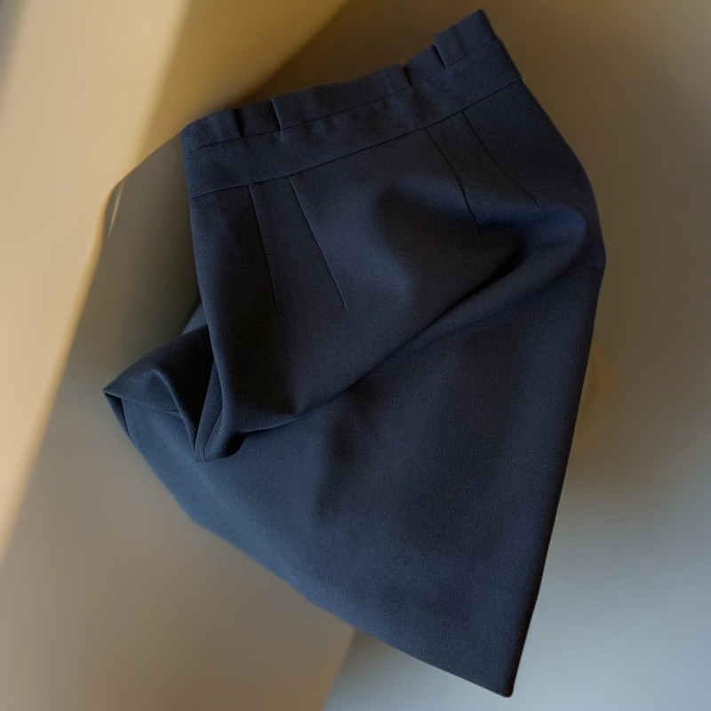 都市通勤百搭开叉半身裙女拉链轻熟设计感包臀职业西装裙2025秋季