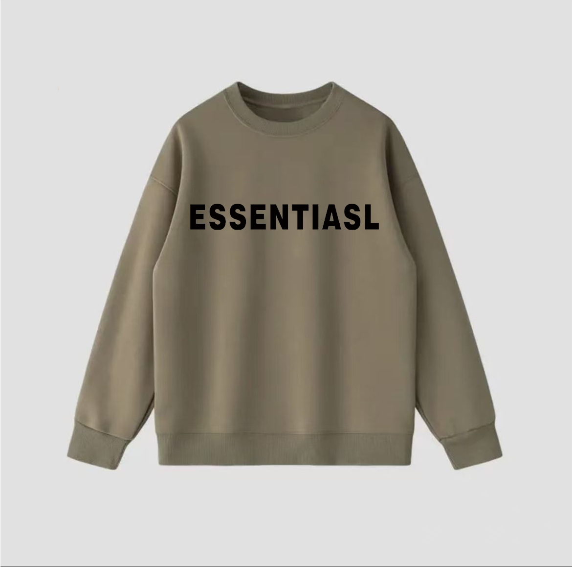 【植绒】男女情侣款青春设计感情侣INS圆领卫衣-字母ESS